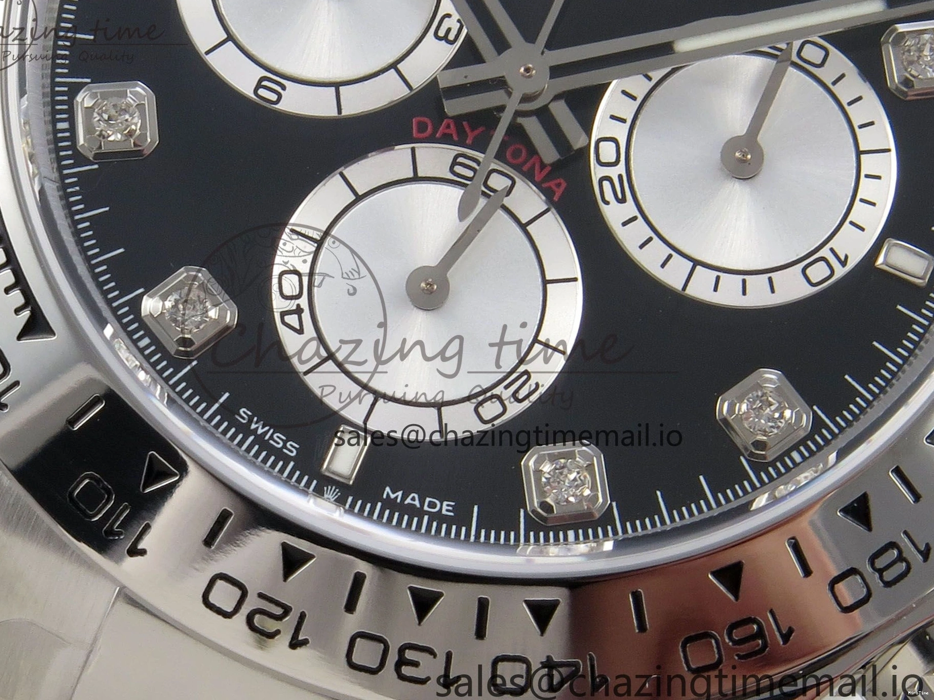 MiroTime 0327 Tailored Daytona 126509 Clean 1:1 Best Edition Black SS Dial on SS Bracelet Super Clone DD 255